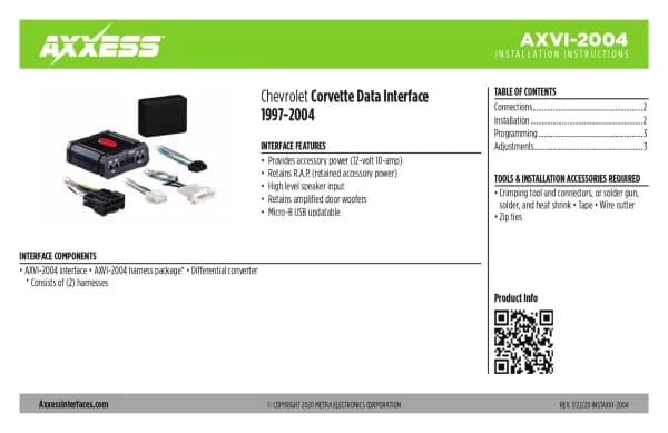Axxess AXVI-2004