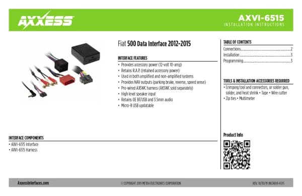 Axxess AXVI-6515