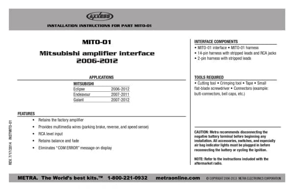 Axxess MITO-01