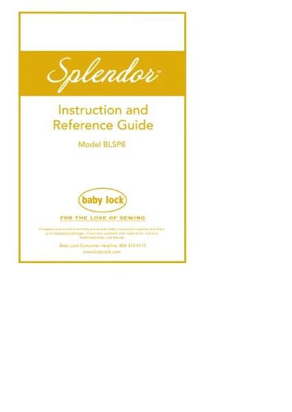 Baby Lock Splendor BLSP8