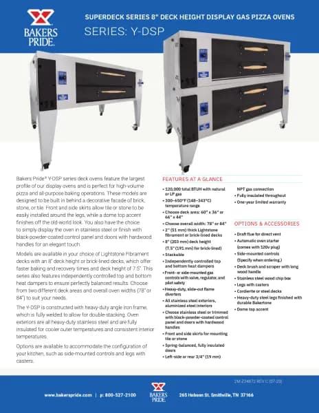 Bakers Pride 452-DSP