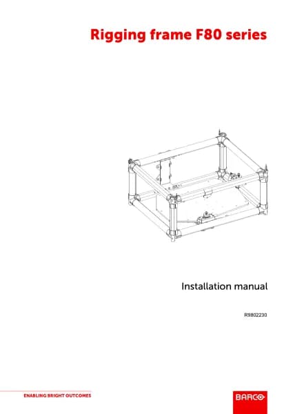 Barco F80 Rigging Frame