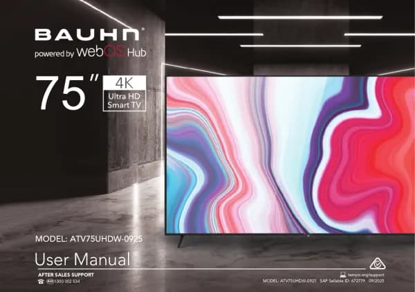 Bauhn ATV75UHDW-0925