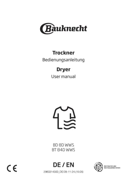 Bauknecht BD 8D WWS