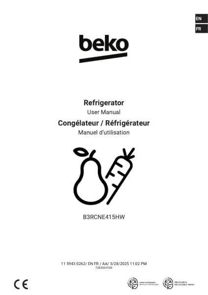 BEKO B3RCNE415HW
