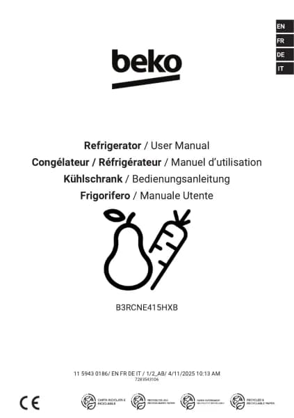 BEKO B3RCNE415HXB