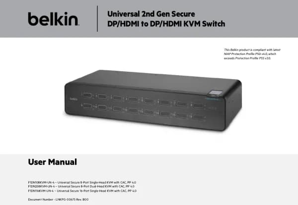 Belkin F1DN208KVM-UN-4