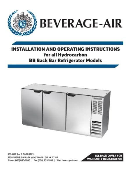 Beverage-Air BBN72HC-GS-PT-S
