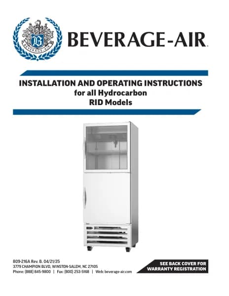 Beverage-Air RID18HC-HG