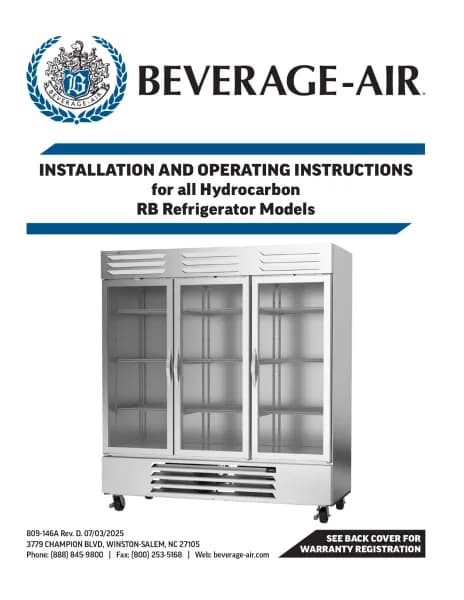 Beverage-Air Vista RB27HC-1G