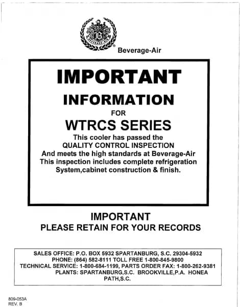 Beverage-Air WTRCS60D-1-64