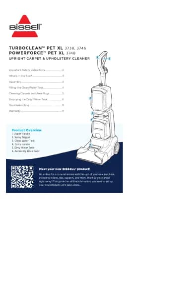 Bissell TurboClean Pet XL 3738