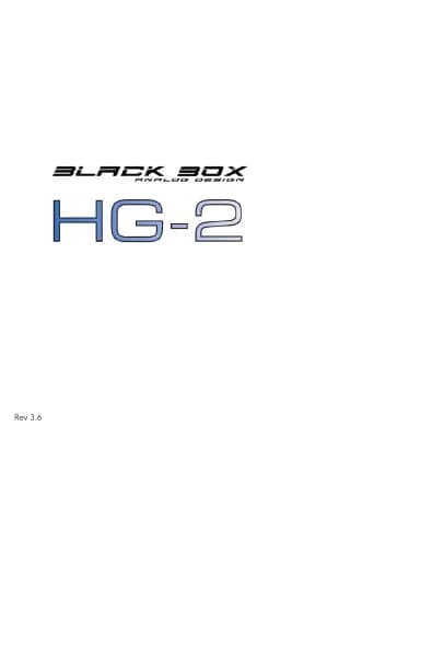 Black Box HG-2