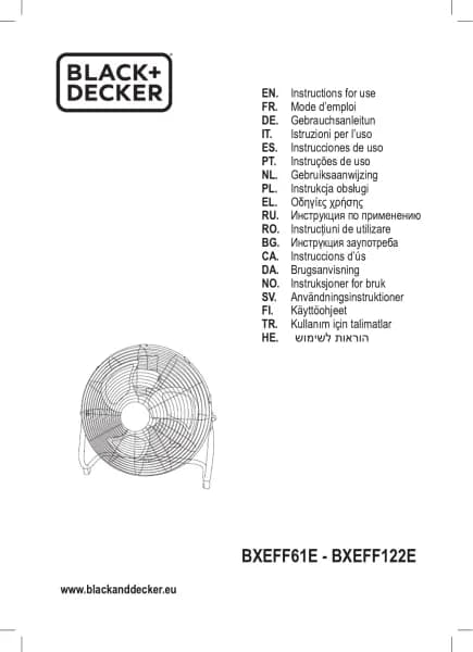 Black Decker BXEFF122E