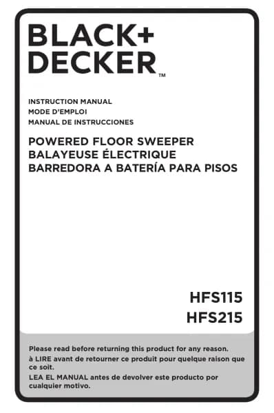 Black Decker HFS115J28Q