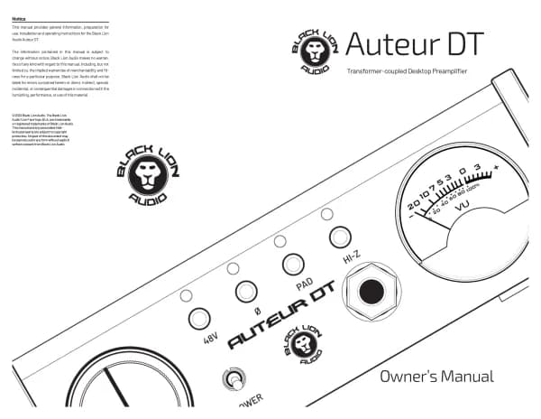 Black Lion Audio Auteur DT