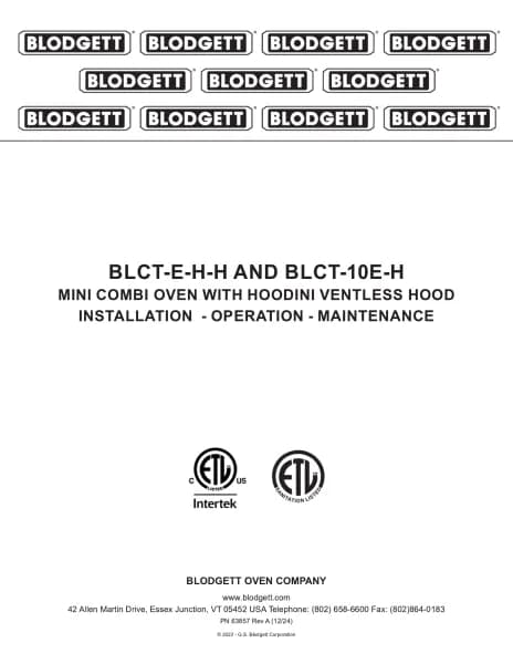 Blodgett Hoodini BLCT-10E-H