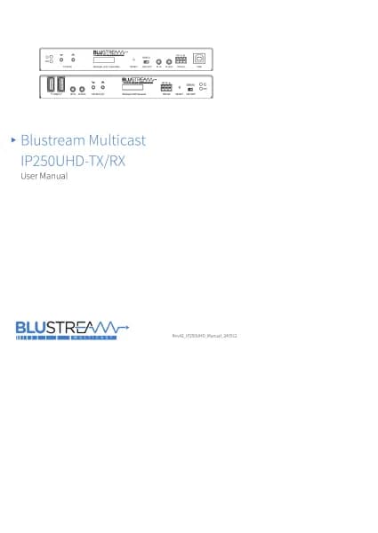 Blustream Dante IP250UHD-RX