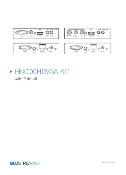 Blustream HDBaseT HEX100HDVGA-KIT
