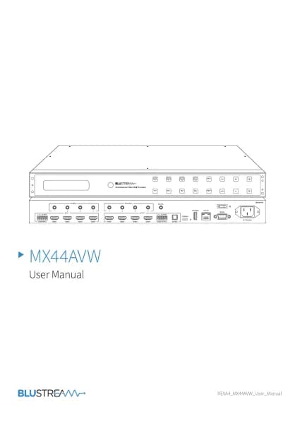 Blustream MX44AVW