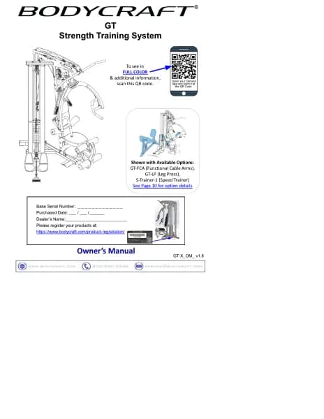 BodyCraft GT/X Functional Cable Arm