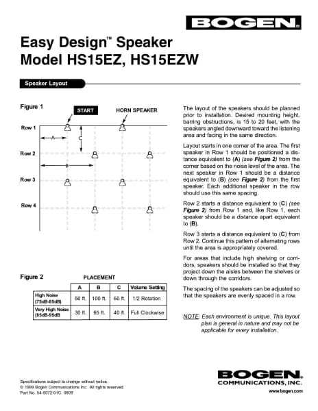 Bogen Easy Design HS15EZ
