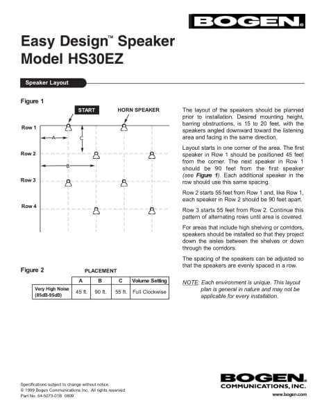 Bogen HS30EZ