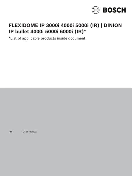 Bosch FLEXIDOME IP 3000i