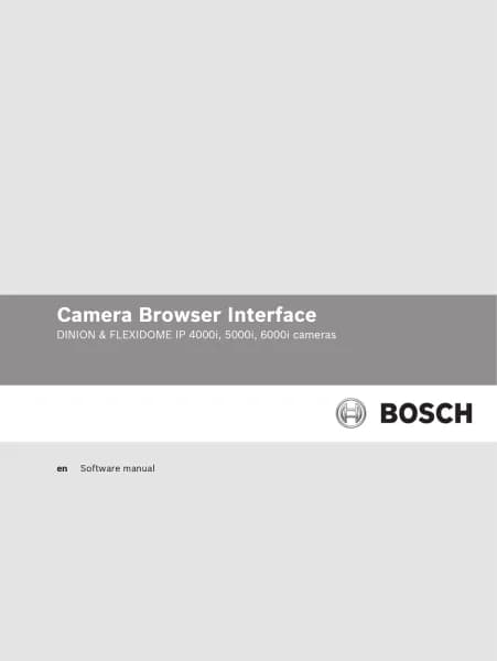 Bosch FlexiDome IP 4000i