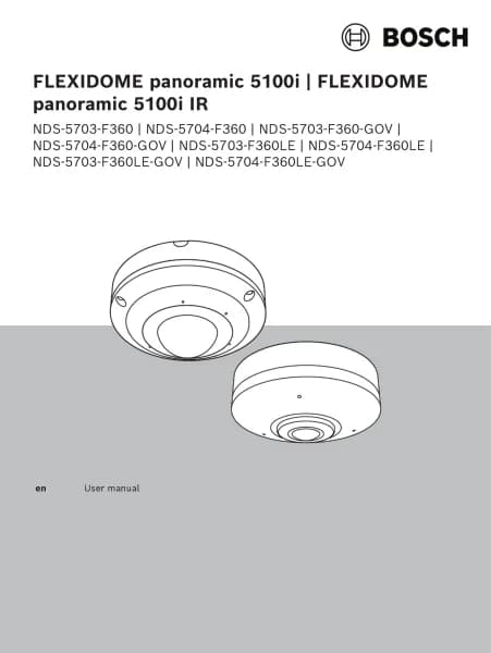 Bosch FLEXIDOME panoramic 5100i