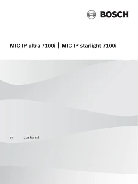 Bosch MIC IP starlight 7100i