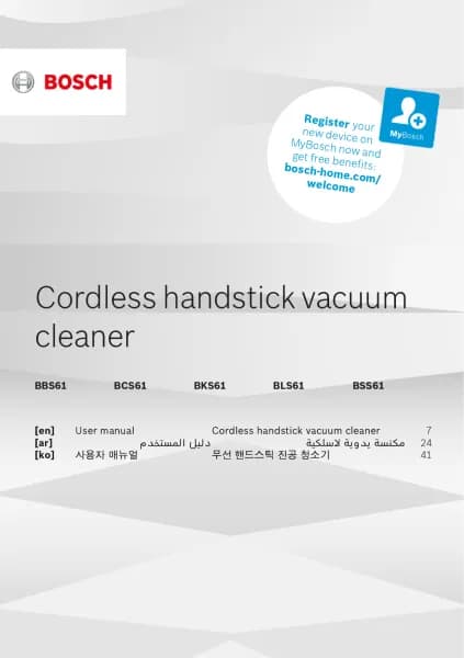 Bosch Unlimited Serie 6 BCS612GB