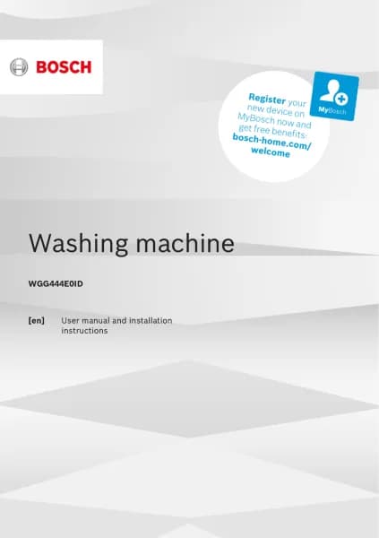 Bosch WGG444E0ID