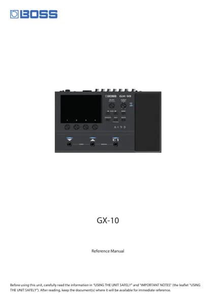 Boss GX-10