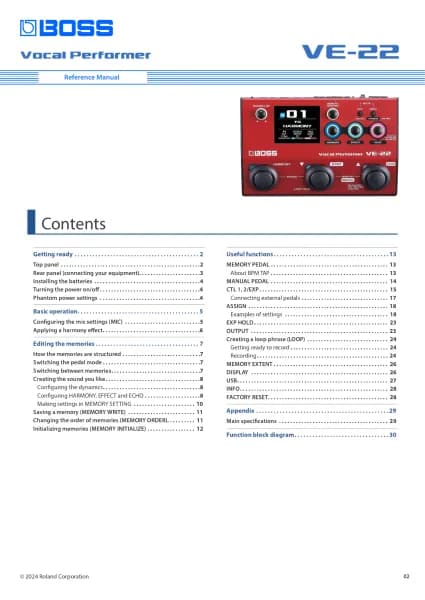 Boss VE-22