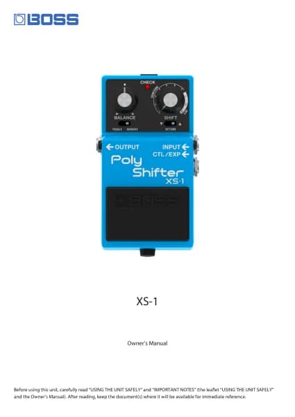 Boss XS-1