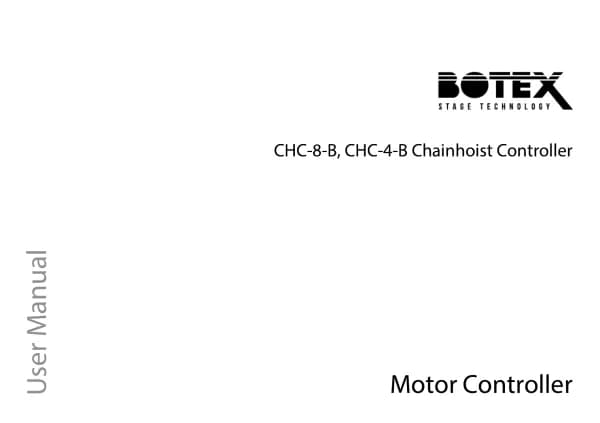 Botex Chainhoist Controller CHC-4-B