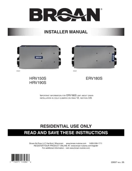Broan HRV150S