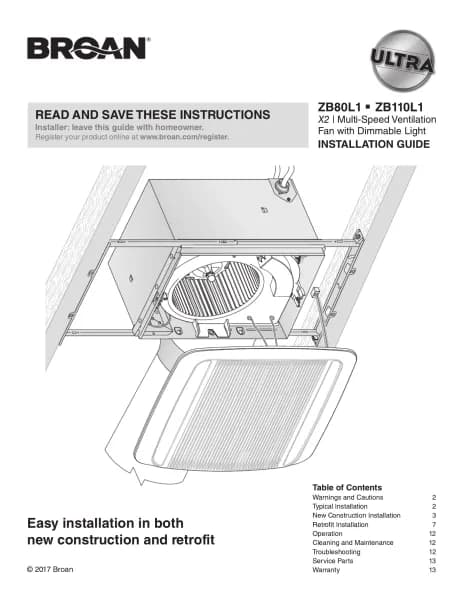 Broan ZB80L1