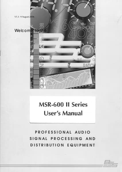 BSS Audio MSR-602/604 II