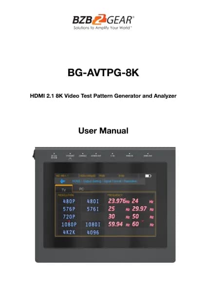 BZBGear BG-AVTPG-8K