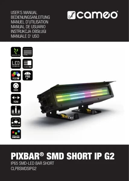 Cameo PIXBAR SMD SHORT IP G2