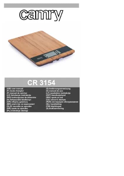 Camry CR 3154