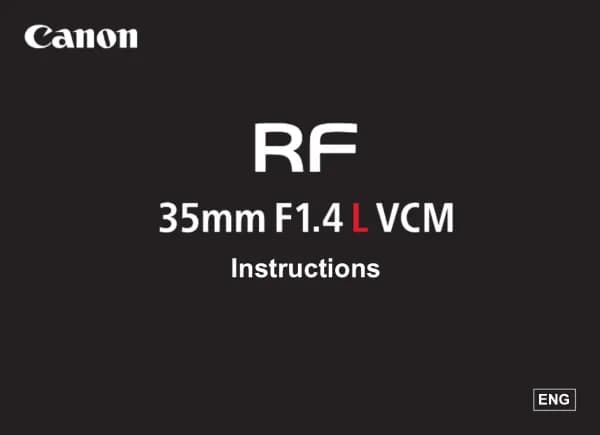 Canon RF 35mm F1.4 L VCM