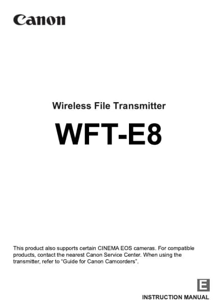 Canon WFT-E8A