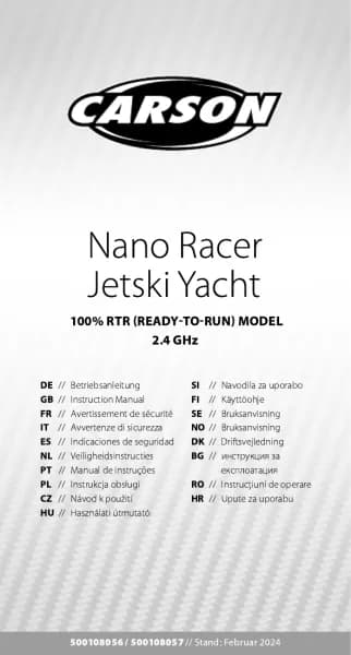 Carson Nano Racer Yacht