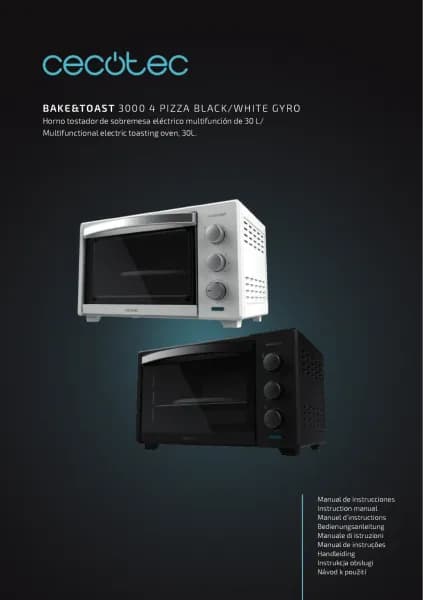 Cecotec Bake&Toast 3000 Gyro 4Pizza