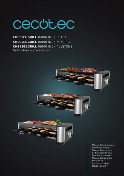 Cecotec Cheese&Grill 16000 Inox Allstone