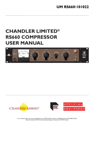 Chandler RS660 Compressor