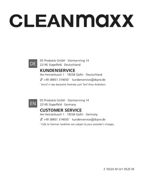 Cleanmaxx 16535